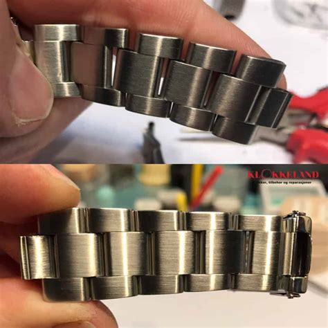 rolex oyster bracelet stretch repair|rolex watch band repair cost.